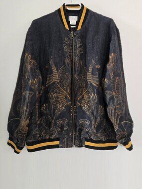 Camilla Mens Cobra King Mens Bomber Jacket Size Large